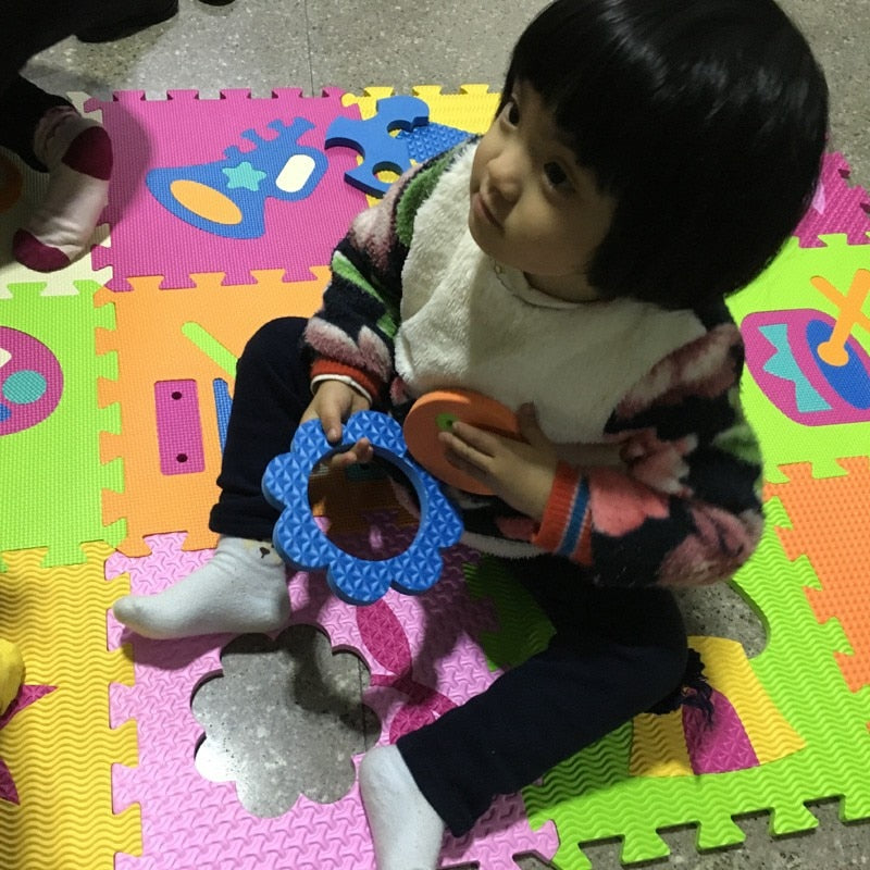 Children's soft developing crawling rugs,baby play puzzle number/letter/cartoon eva foam mat,pad floor for baby games 30*30*1cm
