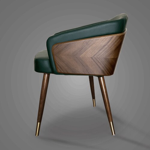 Living Room Minimalist Dining Chair Accent Wooden High Quality Lounge Chairs Comfortable Sillas Comedores Home Furniture HY50DC