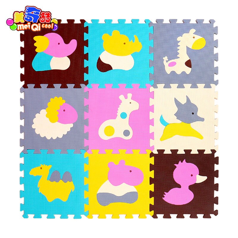 Children's soft developing crawling rugs,baby play puzzle number/letter/cartoon eva foam mat,pad floor for baby games 30*30*1cm
