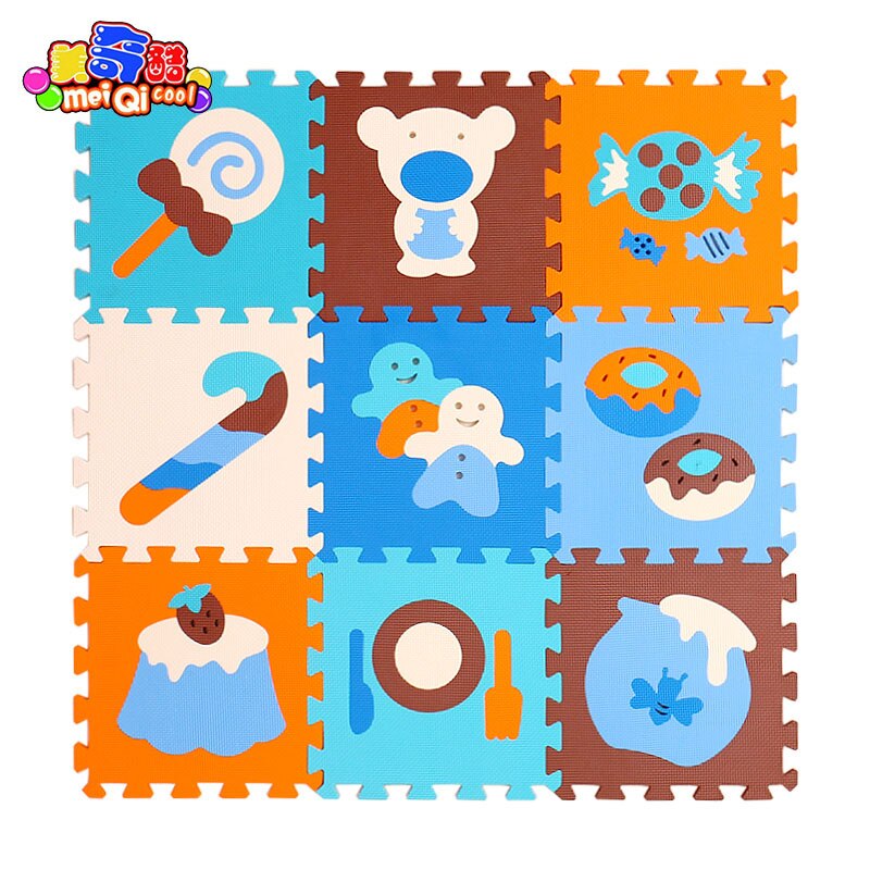 Children's soft developing crawling rugs,baby play puzzle number/letter/cartoon eva foam mat,pad floor for baby games 30*30*1cm