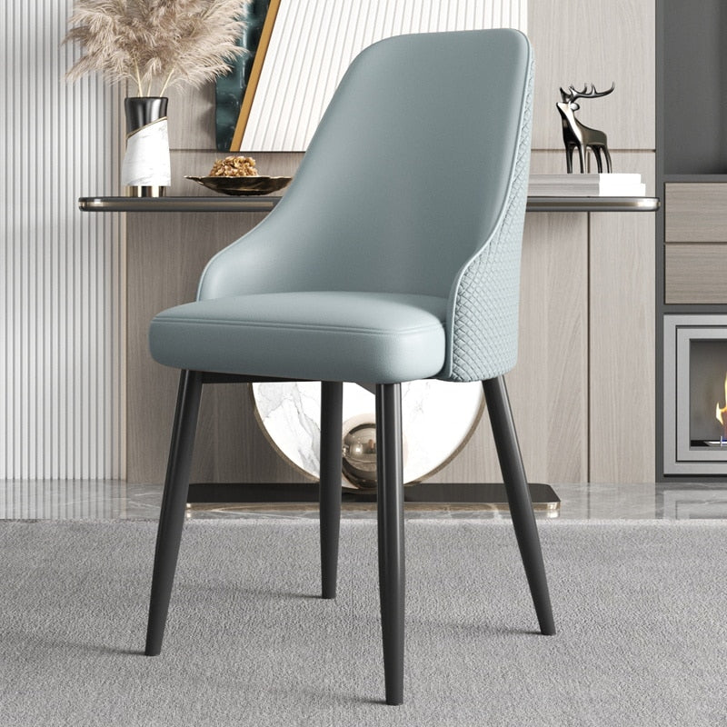 Designer Accent Living Room Chair Modern Leather Soft Sofa Chair Irregular Backrest Modern Cadeiras Living Room Furniture