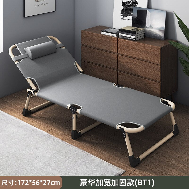 Folding bed single bed siesta siesta bed escort portable multifunctional marching bed office lounge chair