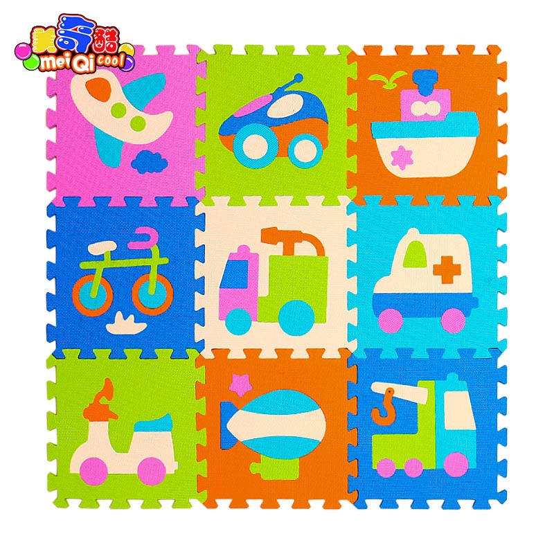 Children's soft developing crawling rugs,baby play puzzle number/letter/cartoon eva foam mat,pad floor for baby games 30*30*1cm