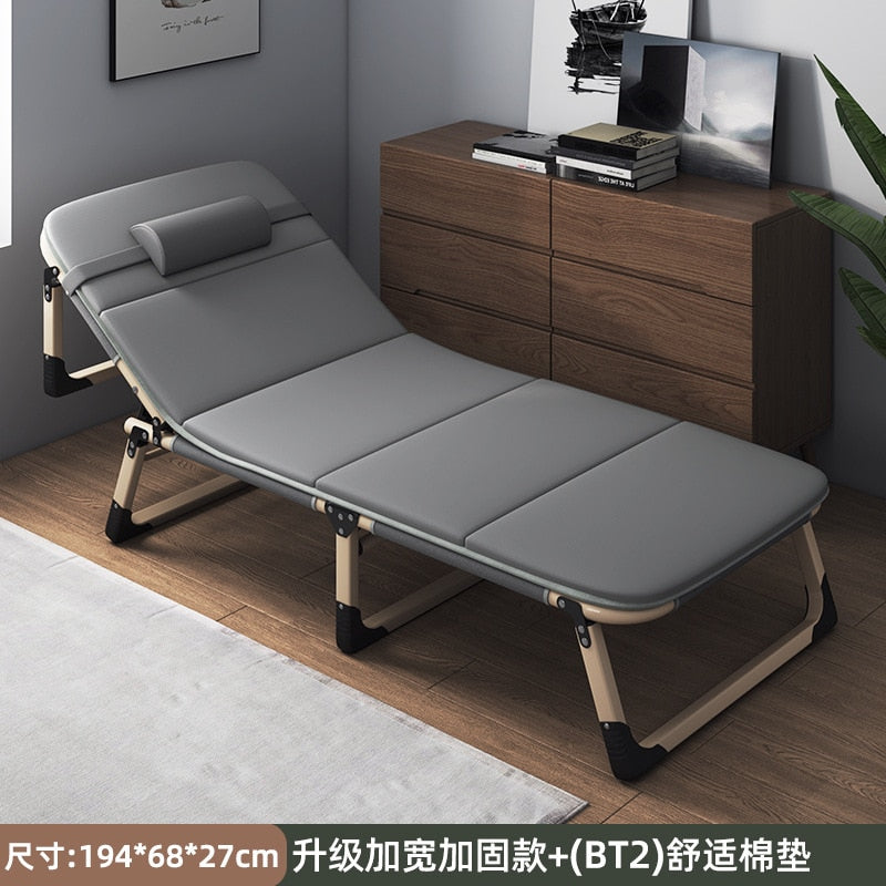 Folding bed single bed siesta siesta bed escort portable multifunctional marching bed office lounge chair