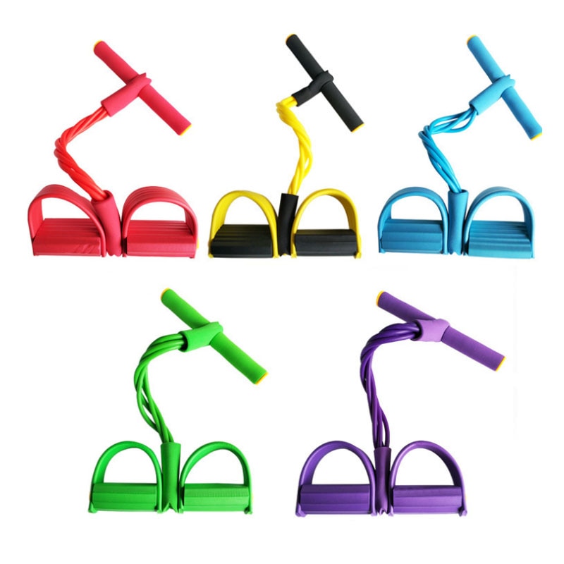 Fitness Workout Bands Elastic Pull Rope Equipment Pedal Resistance Band Abdomen Stretch Training For Home Bodybuilding
