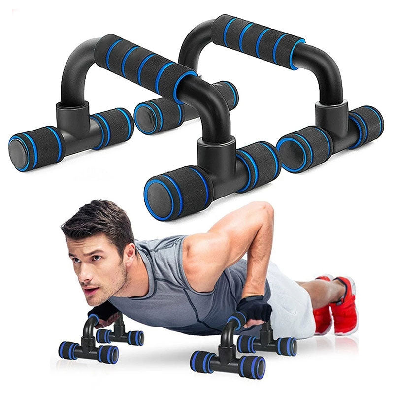 Fitness Push up Bar Stands Pushup Chest Bar Handles Hand Sponge Grip Bars Gym Muscle Training I-Type