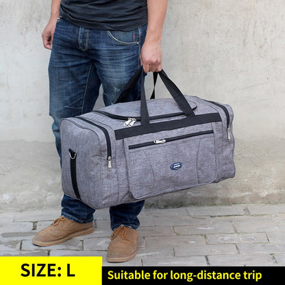 Women Men Oxford Travel Duffel Bag Carry on Luggage Bag Men Tote Large Capacity Weekender Gym Sport Holdall Overnight Bag XA189K