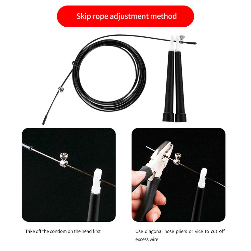 Crossfit Speed Jumping Rope Steel Wire Durable Fast Jump Rope Cable Sport Children's Exercise Workout Equipments Home Gym