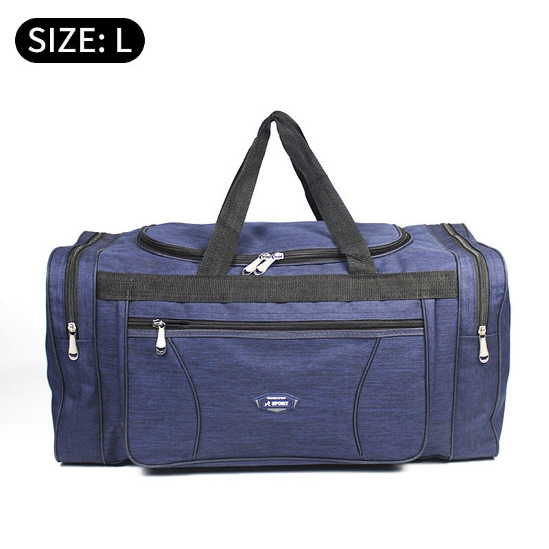 Women Men Oxford Travel Duffel Bag Carry on Luggage Bag Men Tote Large Capacity Weekender Gym Sport Holdall Overnight Bag XA189K