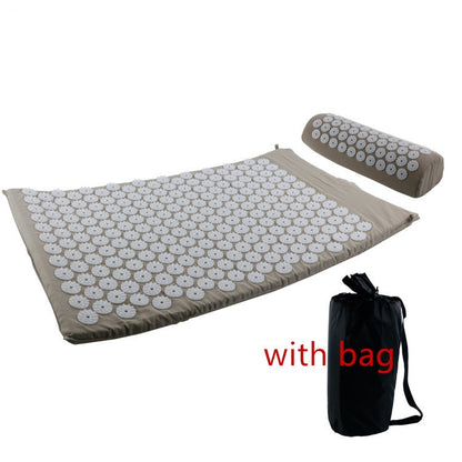 Massager Yoga Mat Cushion acupressure Massage Mat Sets Spike Fitness yoga Pilates Relieve Stress Back Pain Applicator kuznetsov