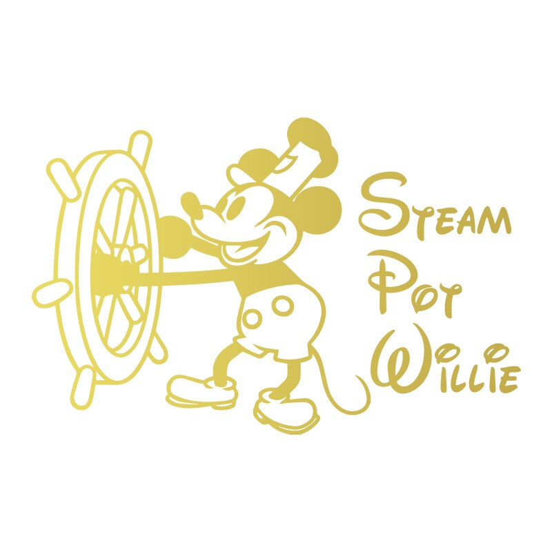 Steam Boat Willie Instant Pot Vinyl Sticker Mickey Steam Pot Decals Decor For Funny Kitchen Removable Waterproof Vinyl Decal