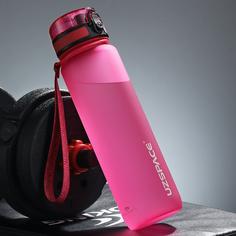 Sports Water Bottles With Time Marker Portable Leakproof Outdoor Shaker My Bottle Tritan Plastic Eco-Friendly Drinkware BPA Free