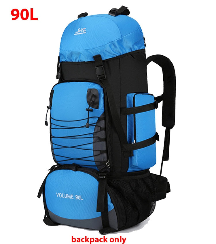 80L 90L Large Camping Backpack Travel Bag Men's Women Luggage Hiking Shoulder Bags Outdoor Climbing Trekking Men Traveling Bag