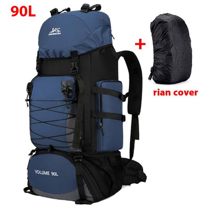 80L 90L Large Camping Backpack Travel Bag Men's Women Luggage Hiking Shoulder Bags Outdoor Climbing Trekking Men Traveling Bag