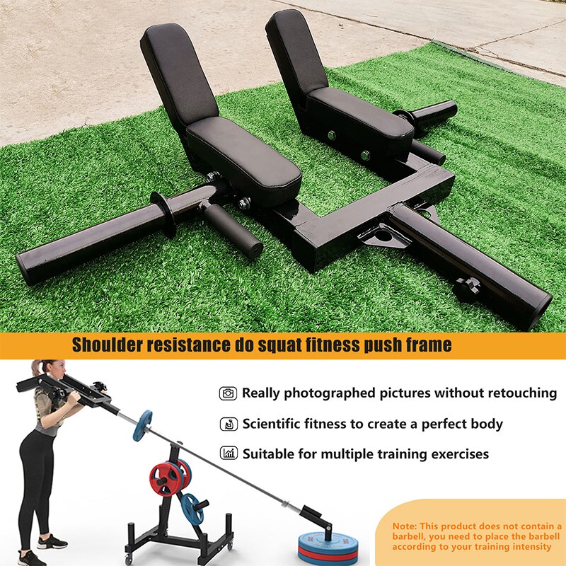 Shoulder Back Push Pull Shrug Handle Core Strength Training Equipment Is Used For Barbell Squat Machine In Home Or Gym