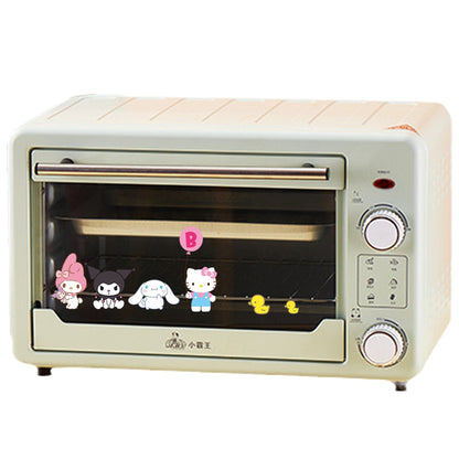 Sanrios Kuromi Cinnamoroll Hellokittys My Melody Mini Household Oven Multifunctional Double Layer Oven Kitchen Supplies 12L Gift