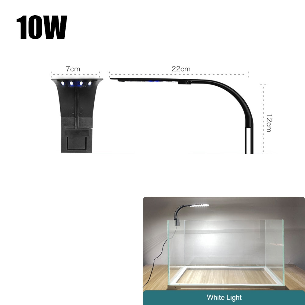 Super Slim LED Aquarium Light Lighting plants Grow Light 5W/10W/15W Aquatic Plant Lighting Waterproof Clip-on Lamp