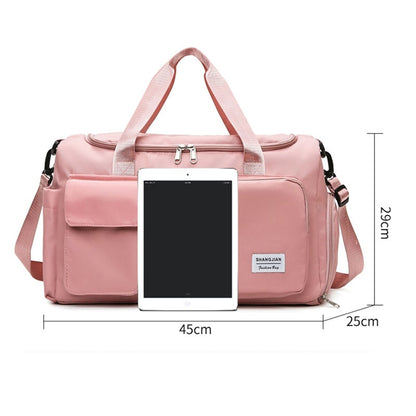 Large Capacity Outdoor Waterproof Travel Bag Luggage Handbag Women Shoulder Bag Nylon Sports Gym Bag Female Crossbody Bag