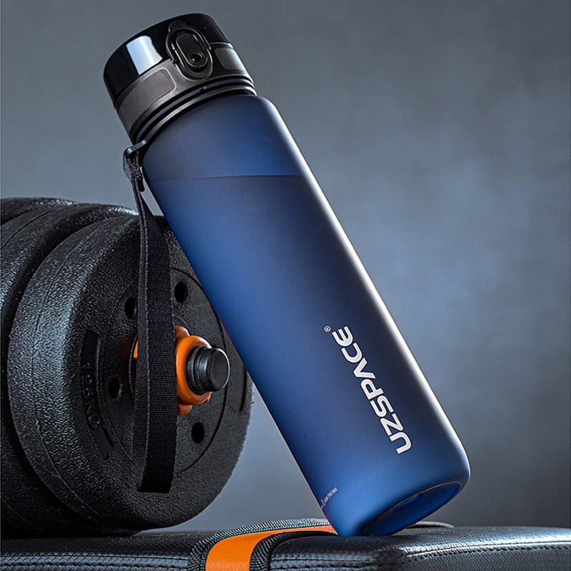 Sports Water Bottles With Time Marker Portable Leakproof Outdoor Shaker My Bottle Tritan Plastic Eco-Friendly Drinkware BPA Free