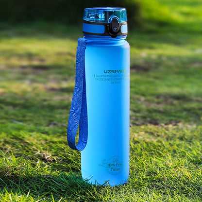 Sports Water Bottles With Time Marker Portable Leakproof Outdoor Shaker My Bottle Tritan Plastic Eco-Friendly Drinkware BPA Free