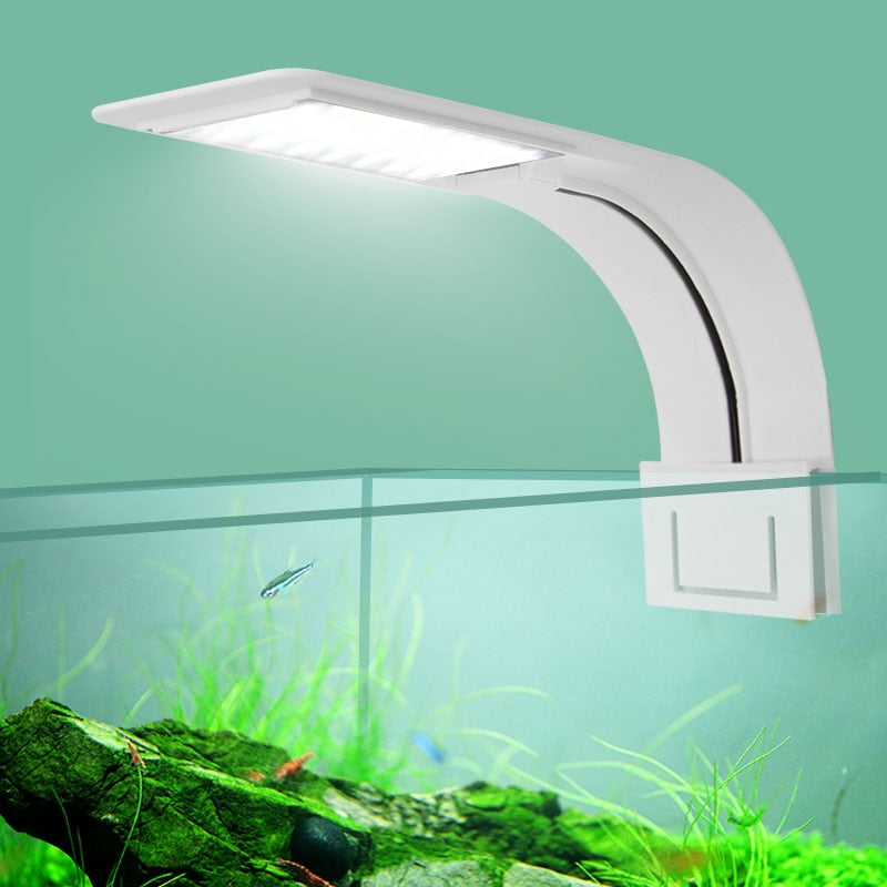 Super Slim LED Aquarium Light Lighting plants Grow Light 5W/10W/15W Aquatic Plant Lighting Waterproof Clip-on Lamp