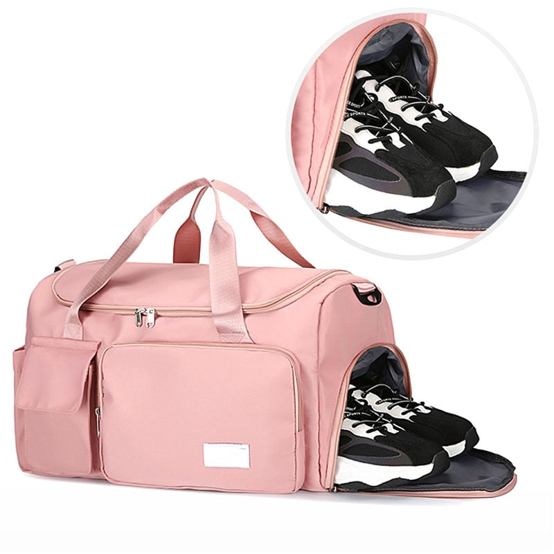 Large Capacity Outdoor Waterproof Travel Bag Luggage Handbag Women Shoulder Bag Nylon Sports Gym Bag Female Crossbody Bag